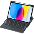 Billentyűzet tok iPad 11" 2025 A16 (11 gen.) / iPad 10.9" 2022 (10 gen.), Rotary 360° Leather, fekete