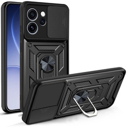 CamShield Slide páncélozott tok kameraborítóval és gyűrűvel Oppo Reno 15 Pro készülékhez, fekete