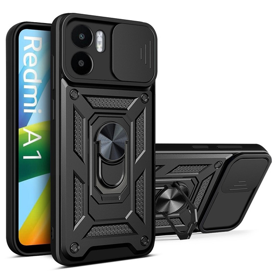 Telefontok a Xiaomi Redmi A1 4G / A2 4G, CamShield Slide, fekete