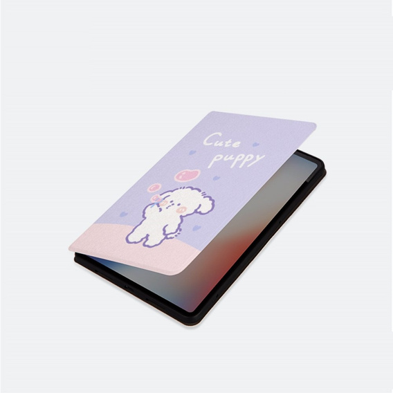 Pattintható tok Samsung Galaxy Tab A9+, bubble dog
