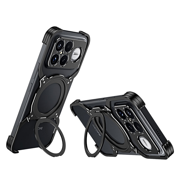 Fém tok mágnessel és állvánnyal a Xiaomi Poco F8 Ultra készülékhez