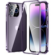 Tok iPhone 15 Pro Max, Magnetic Dual Glass, lila