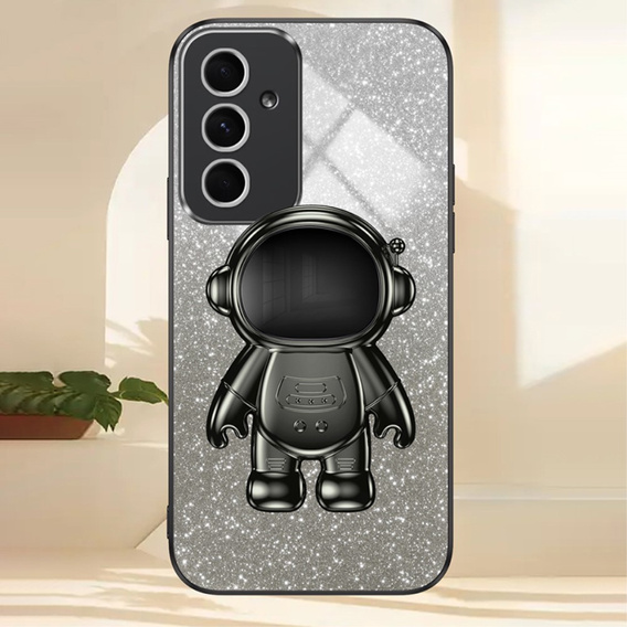Tok Samsung Galaxy A55 5G, Glitter Astronaut, fekete