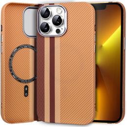 Tok iPhone 13 Pro, Carbon Fiber MagSafe, sárga