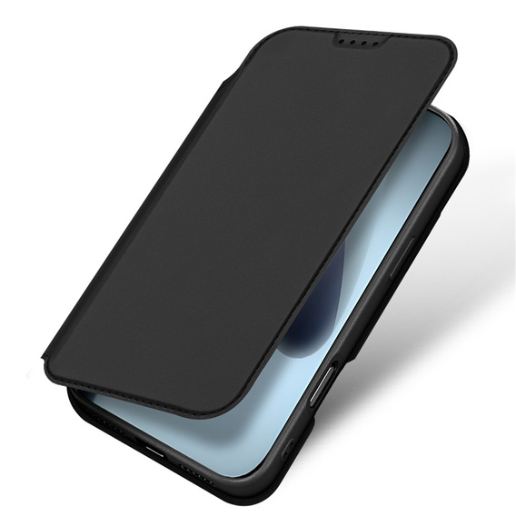 Dux Ducis tok iPhone 17 Pro Max, Skin Pro, pánttal, kártyafoglalattal, fekete