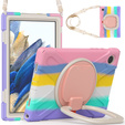 Gyerek tok Samsung Galaxy tab A8 10.5 SM-X200 SM-X205, páncélozott, pánttal, kék