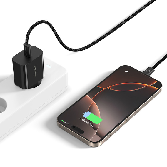 Blavec GaN4 45W USB-C PD/QC hálózati töltő USB-C-vel - USB-C kábel USB-C-vel rendelkező eszközökhöz: okostelefonok, táblagépek és könnyű laptopok számára