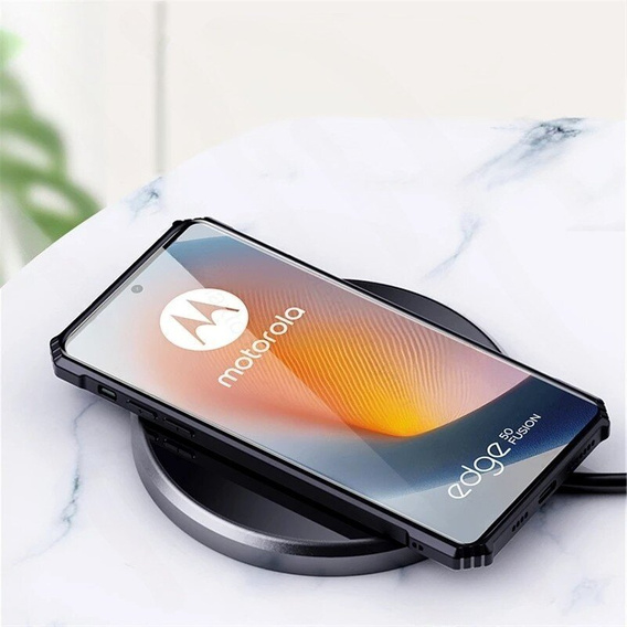 Telefontok a Motorola Edge 50 Fusion 5G, AntiDrop Hybrid, fekete