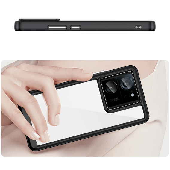 Telefontok a Xiaomi 13T / 13T Pro, Fusion Hybrid, átlátszó / fekete