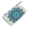 Pattintható tok a Samsung Galaxy A54 5G, Wallet mandala, fehér
