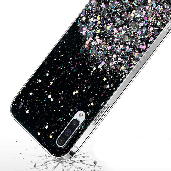Telefontok a Samsung Galaxy A50/A50S/A30S, Glittery, fekete