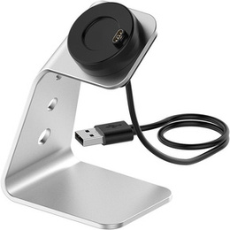 Alumínium USB dokkolóállomás a Garmin Fenix 7/7S/7X/6/6X/6S/6S készülékhez, ezüst színű