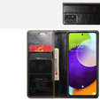 CASEME flip tok Samsung Galaxy A52/A52s, Waxy Textured, kávé