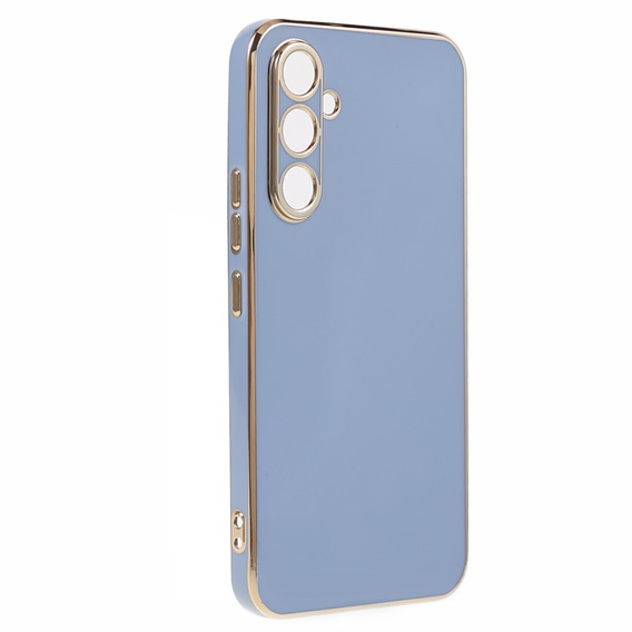 Tojás Samsung Galaxy A25 5G, Glamour CamShield, kék + 9H üveg