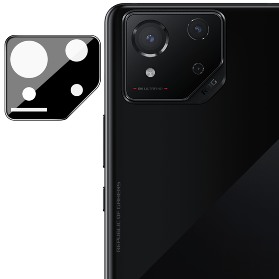 Edzett kameraüveg ASUS ROG Phone 8 Pro, fekete
