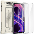2x edzett üveg a Realme 8 5G, ERBORD 9H Hard Glass a képernyőn