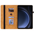 Tok Samsung Galaxy Tab S10 Lite / S10 FE / S9 FE, Wallet Pen Slot, sárga