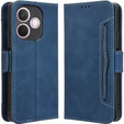 Pattintható tok a Oppo A5 Pro 5G, Card Slot, sötétkék