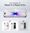 2x SURITCH edzett üveg iPhone 17/16 Pro készülékekhez