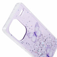 Tok Xiaomi Redmi Note 13 Pro+, Glitter Butterfly, lila