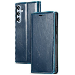 Pattintható tok a Samsung Galaxy A54, ERBORD Waxy Wallet, kék