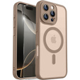 Tok iPhone 16 Pro Max-hoz, MagSafe, ERBORD Matt Case, rózsaszín + képernyőüveg