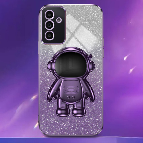 Tok Samsung Galaxy A55 5G, Glitter Astronaut, lila