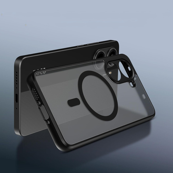 Tok Xiaomi Poco X7 Pro 5G-hoz, MagSafe, ERBORD Matt Case, fekete