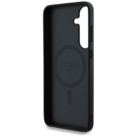 GUESS Telefontok a Samsung Galaxy S25, 4G Ring Classic Logo, szürke