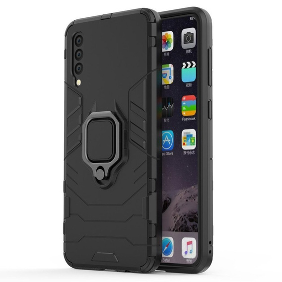 Telefontok a Samsung Galaxy A50, Kickstand Ring, fekete