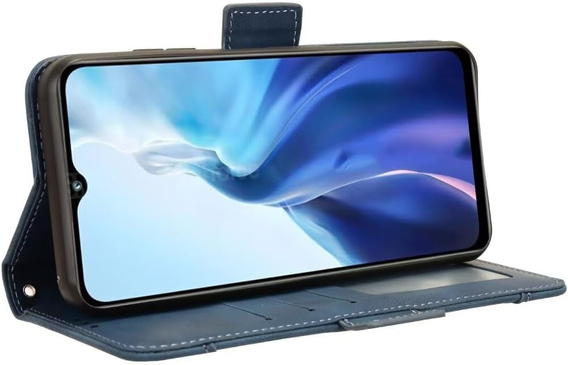 Pattintható tok a Realme Note 70T 4G, Card Slot, sötétkék