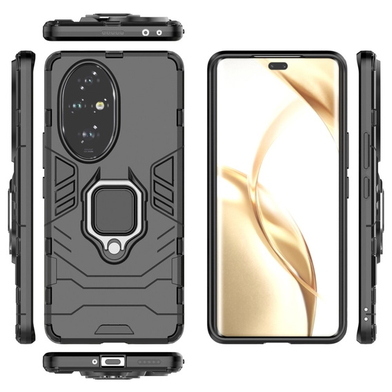 Telefontok a Honor 200 Pro 5G, Kickstand Ring, fekete