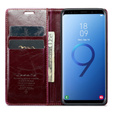 CASEME flip tok Samsung Galaxy S9+ Plus, Waxy Textured, piros