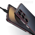 Teletok LUPHIE Samsung Galaxy S25 Ultra-hoz, Armor Bumper, fekete