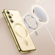 Tok Samsung Galaxy S24-hoz, Electro MagSafe, arany + üveg a képernyőhöz