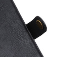 KHAZNEH RFID tok Motorola G85 5G, Litchi textúra, fekete