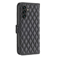 Pattintható tok a Samsung Galaxy A56, Wallet, BINFEN COLOR, fekete