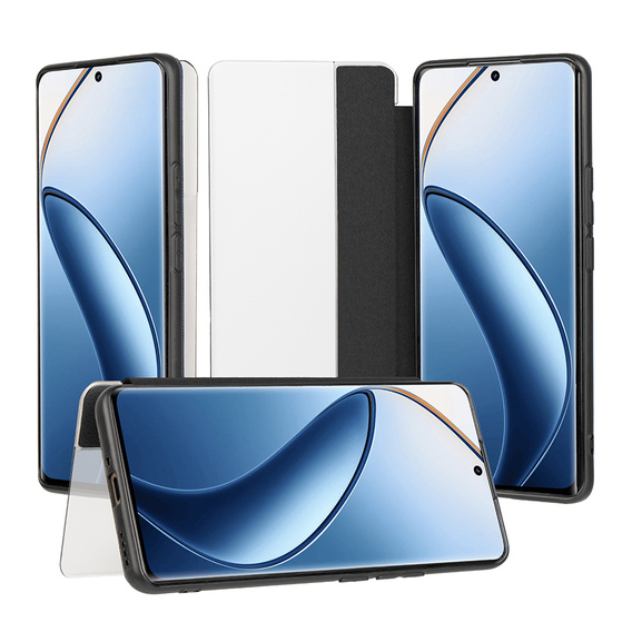 Pántos tok a Realme 12 Pro 5G / 12 Pro+ 5G készülékhez, Side View, fekete