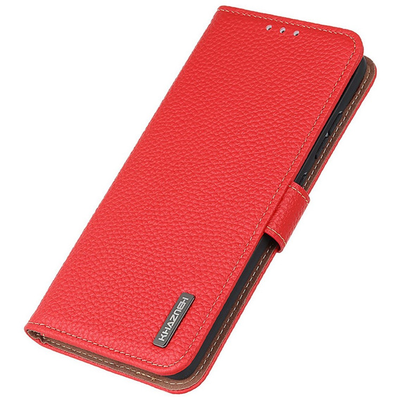 KHAZNEH RFID tok OnePlus 12R, Litchi textúra, piros