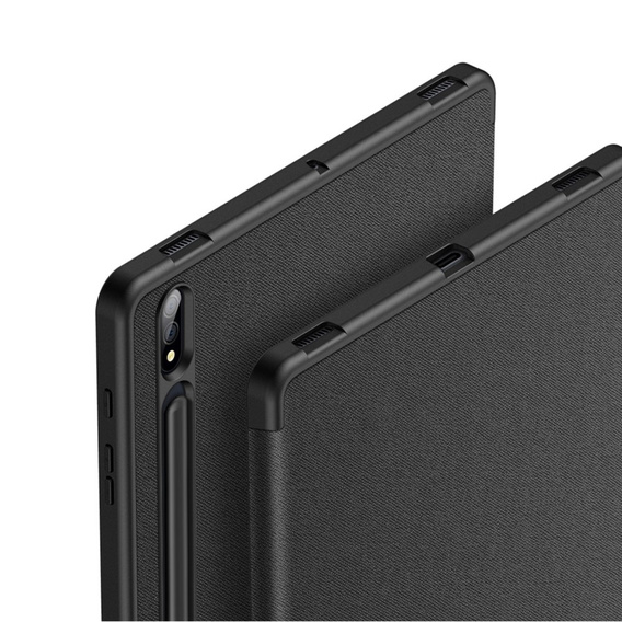 Tok Samsung Galaxy Tab S9+ 12.4"-hoz, Dux Ducis Domo, fekete