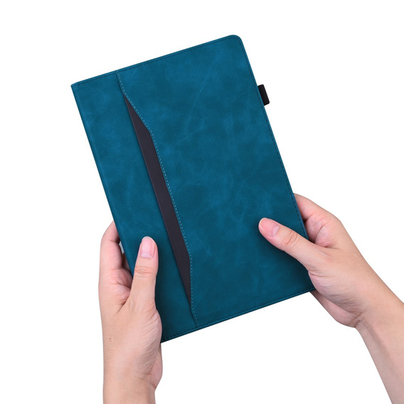 Tok Samsung Galaxy Tab S10 FE+ Plus, Classic, tolltartóval, kék