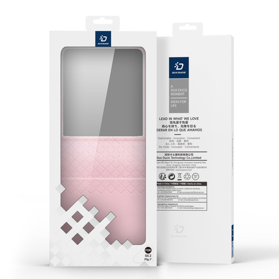 Tok Dux Ducis Samsung Galaxy Z Flip7 5G, Bril, rózsaszín