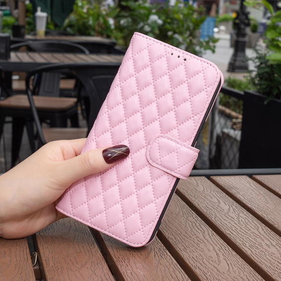 Pattintható tok a Samsung Galaxy A05s, Wallet, BINFEN COLOR, rózsaszín