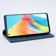 Telefontok a Oppo A78 4G, ERBORD Vintage, pénztárca patenttal, kék