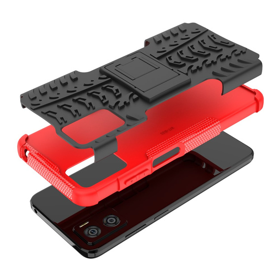 Telefontok a Motorola Moto E22 / E22i, Tire Armor, fekete / piros