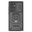 Telefontok a Samsung Galaxy S24 Ultra, KickStand Camera Lens, fekete