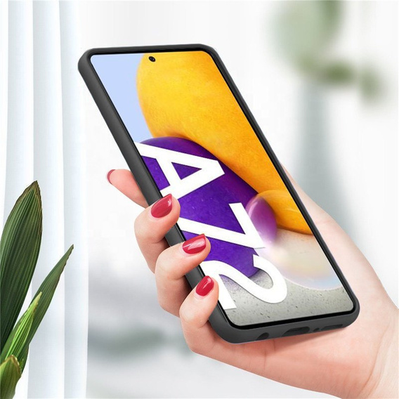 Telefontok a Samsung Galaxy A72 / A72 5G, Silicone Lite, fekete