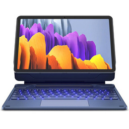 Billentyűzet tok Samsung Galaxy Tab S10 Lite / S10 FE / S9 FE / S9, Dexnor Magnetic Keyboard Touchpad, kék