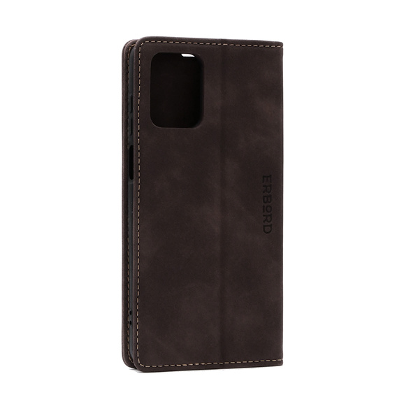 Telefontok a Motorola Moto G73, ERBORD Vintage, pénztárca patenttal, fekete