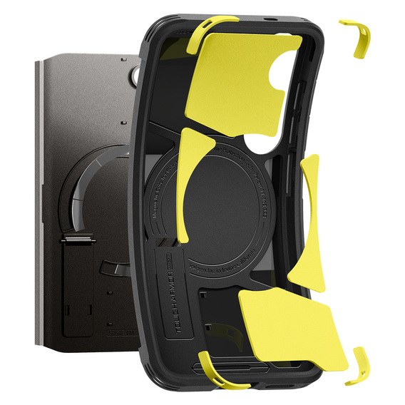 Spigen Tough Armor Mag Black tok Samsung Galaxy S25-hez